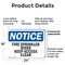 Signmission Fire Sprinkler Riser Keep Access Clear OSHA Notice Sign, Plastic, 24in W x 18in L, 2PK OS-2PACK-NS-P-1824-L-12681 - alternate 7